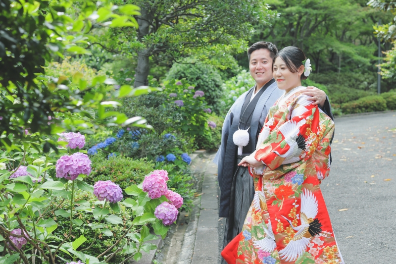 紫陽花 × 和装