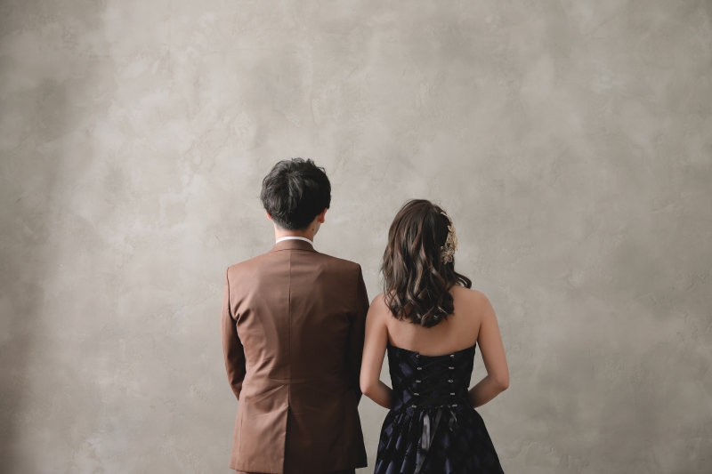 シンプルな後ろ姿