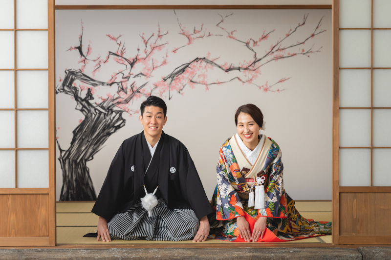 和装といえばやっぱりこのポーズ!