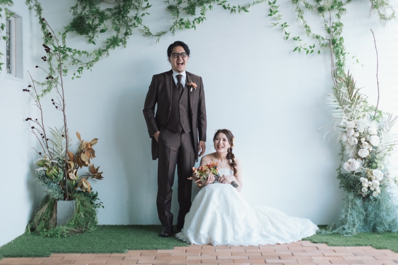 緑があるシンプルな背景