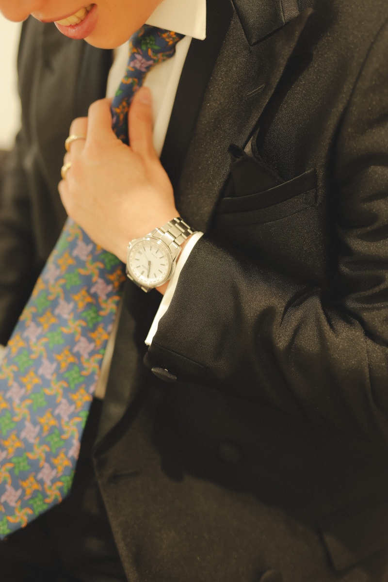 ご新婦様のお支度中、手元の一瞬