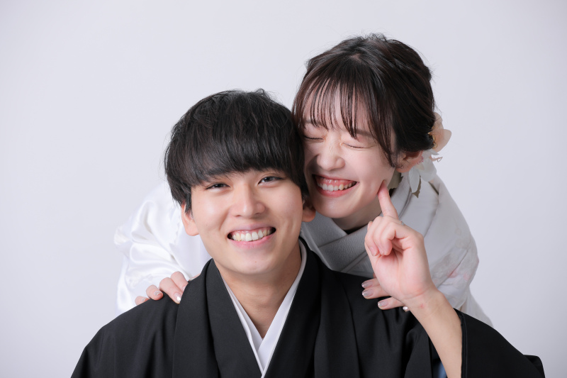 お顔を近づけて