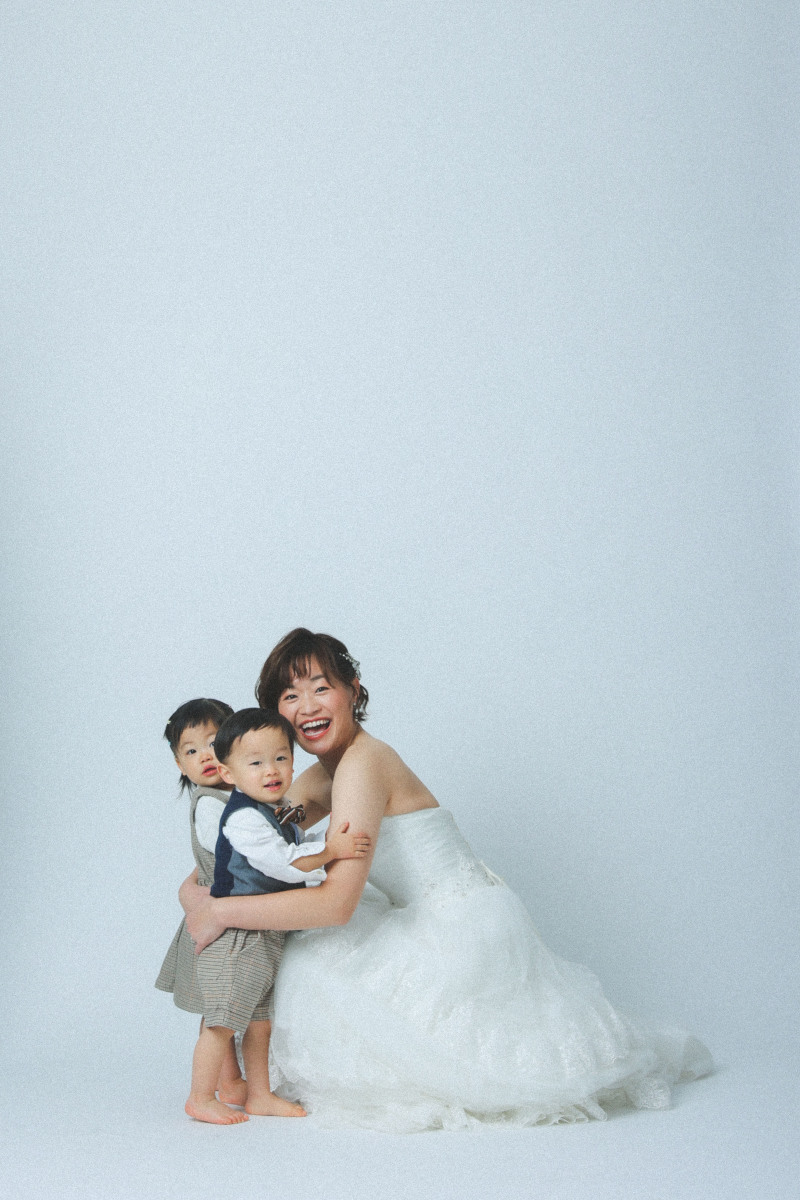 お母さんと3ショット♪