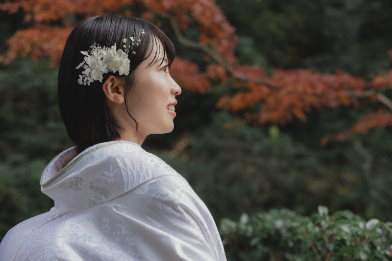 ご新婦様のソロカット。