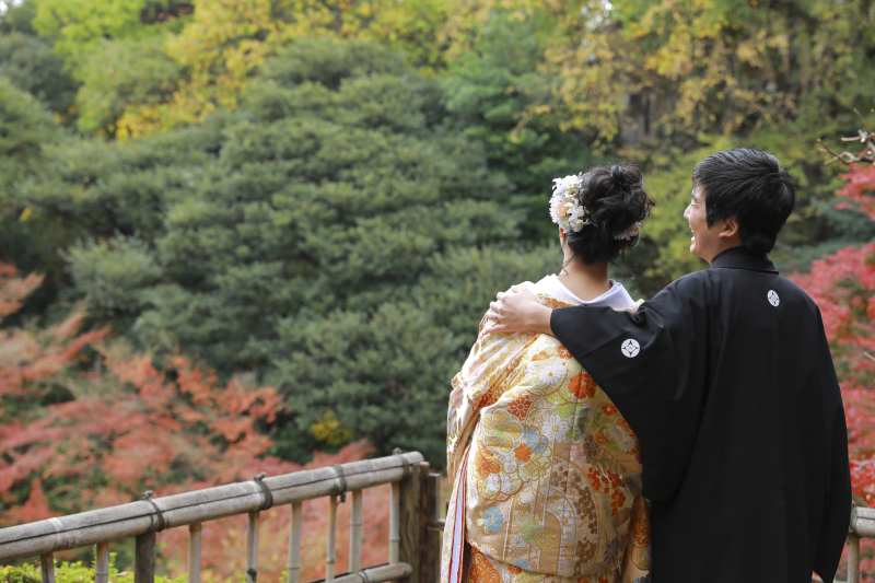 景色を眺めながら。