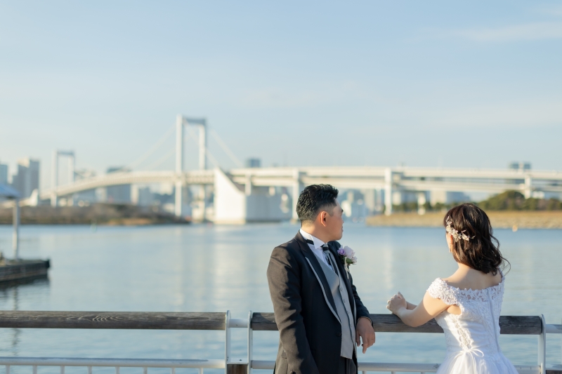 レインボーブリッジを眺めて