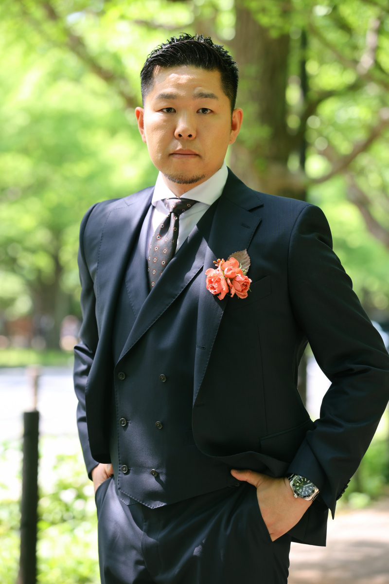 ご新郎様も!