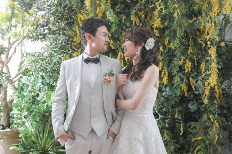 まずはミモザと一緒に