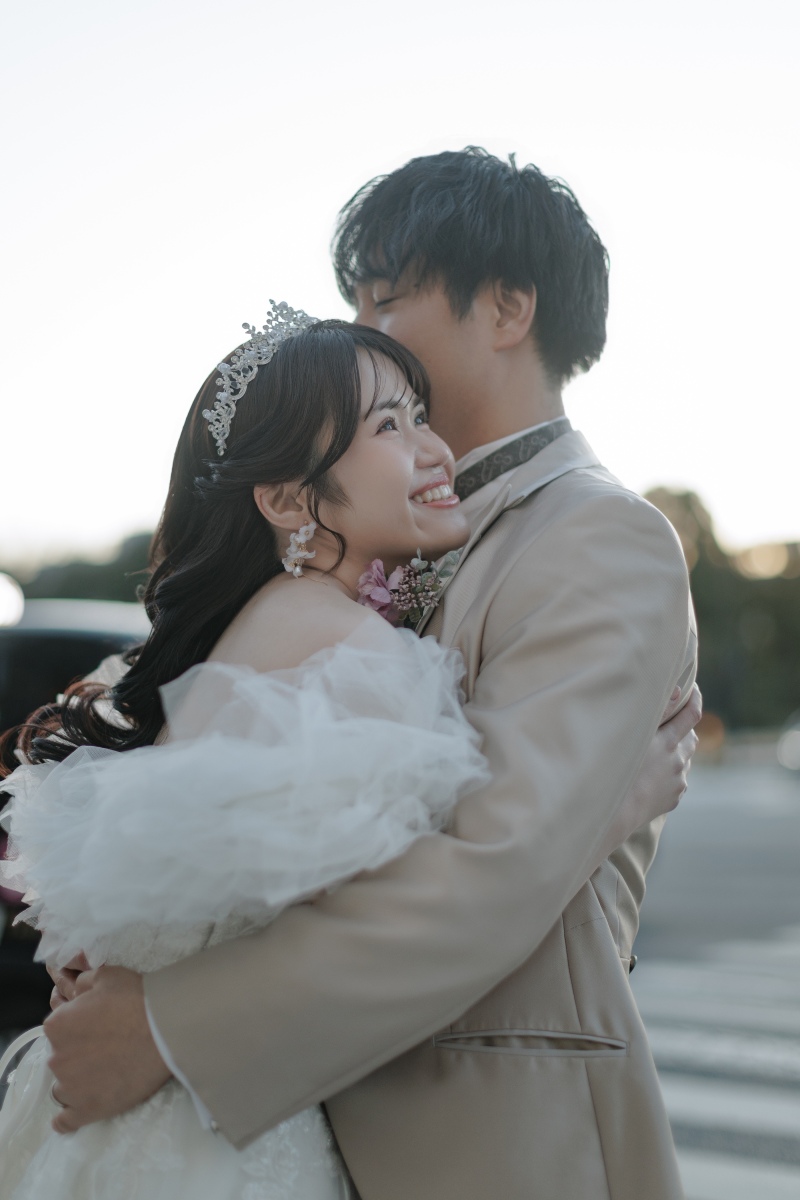 ご新郎様のハグ！