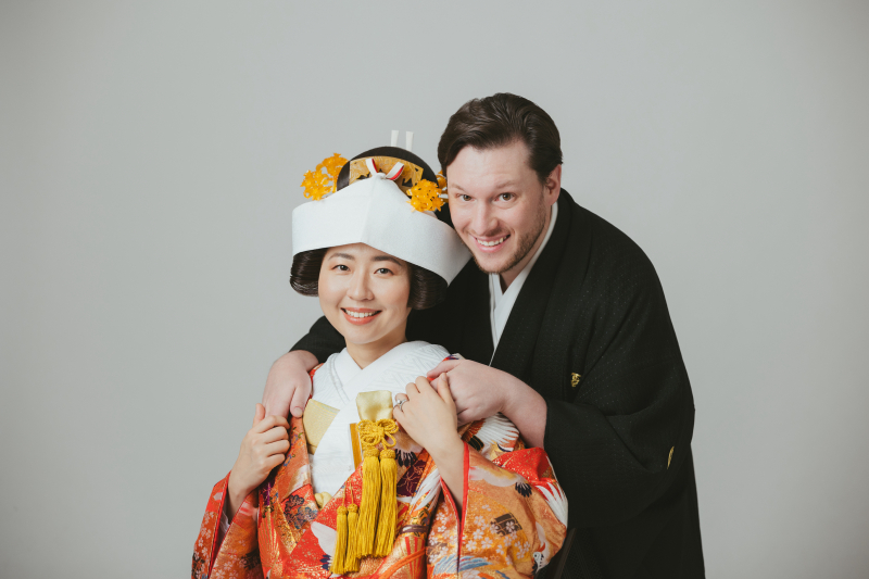 日本髪+カツラで残す伝統的な婚礼フォト　2