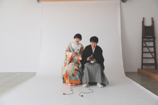和装×シンプルなスタジオ