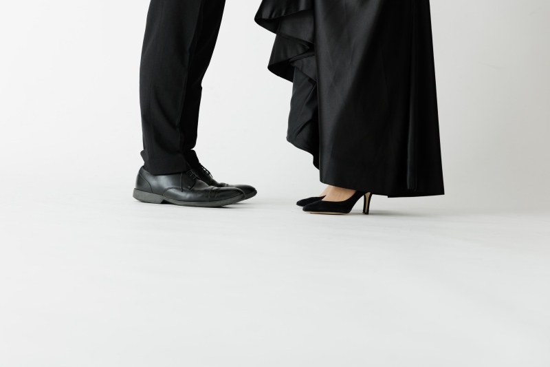 足元ショットも