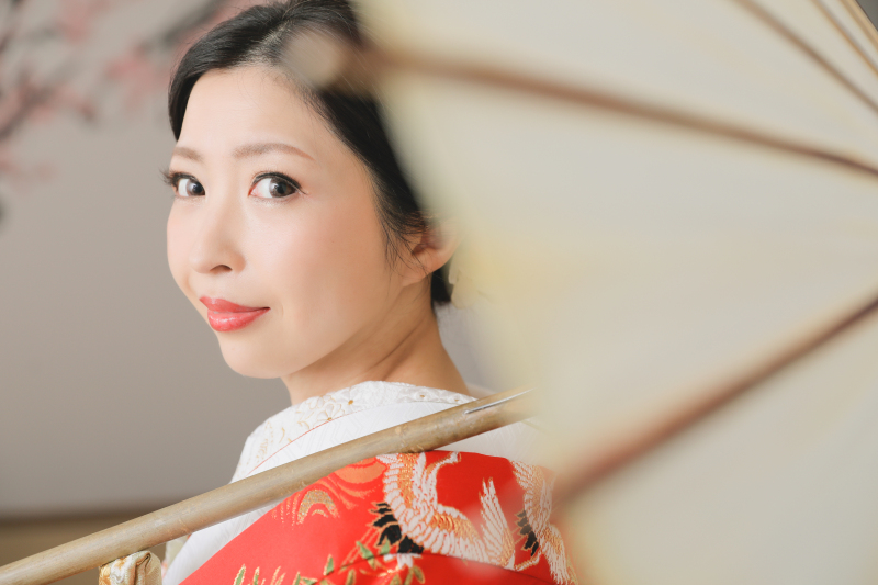 続いてご新婦様のソロ写真