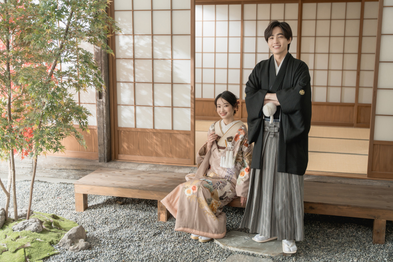 【本格的な造り！】屋内庭園で和装をしっとりと♪