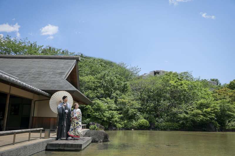 STUDIO AQUA 表参道渋谷店（スタジオAQUA）_庭園で撮影できる