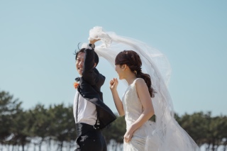 お二人の楽しそうな表情を撮影！