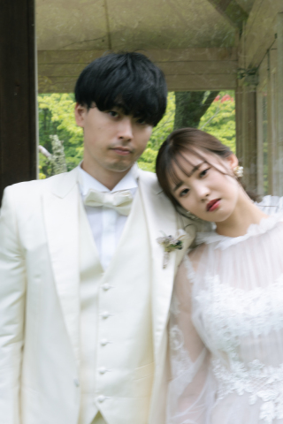 お二人の空気感で、その時の場所で完成した1枚。