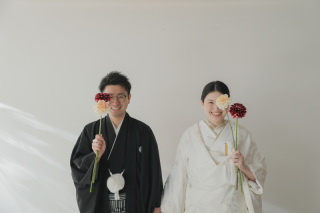 和装撮影でも小物を使ってナチュラルに。