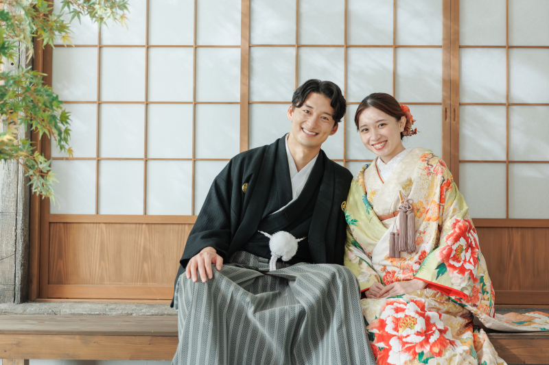 〈本格和室でしっかり残す！〉屋内庭園スタジオ【20Pアルバム付き♪】