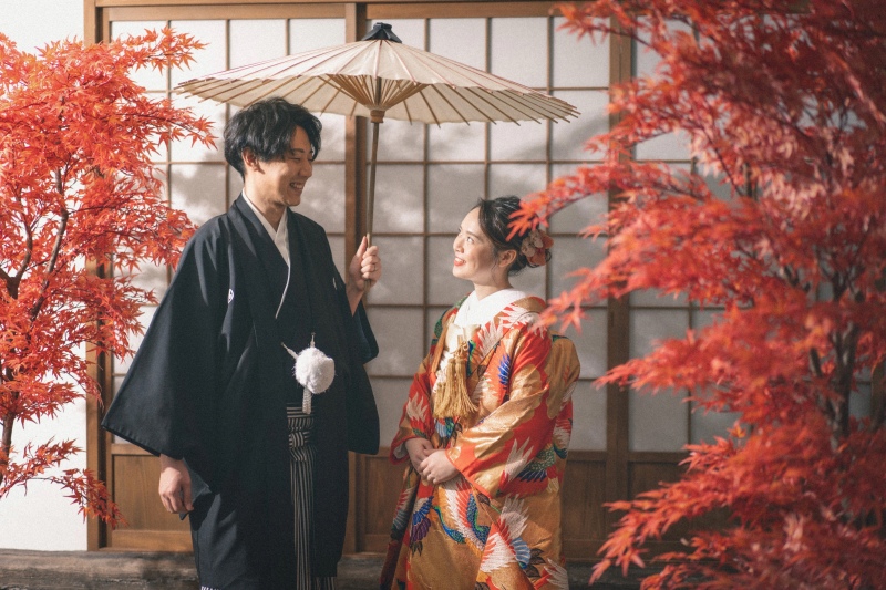 〈11月中指定日限定/通常価格より44,000円OFF!〉和装屋内庭園スタジオ【50カット】プラン【全データ美肌加工付♪】