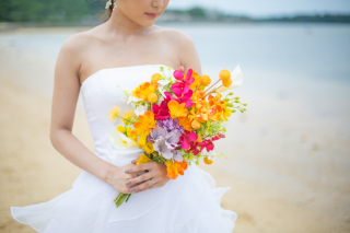 ドライフラワー＆造花ブーケ