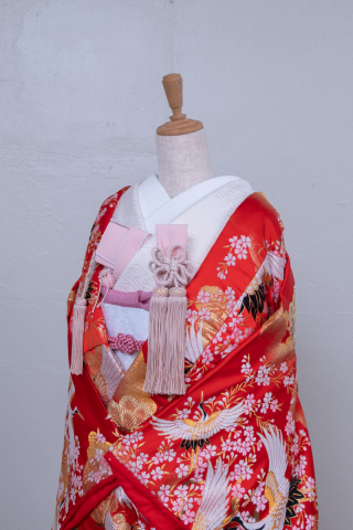 色打掛１　白掛下