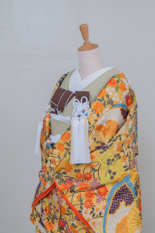 色打掛２　色掛下（グリーン）