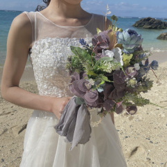 ドライフラワー＆造花ブーケ