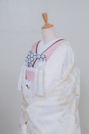 白無垢色掛下（絞りピンク）３