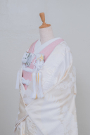 白無垢色掛下（絞りピンク） ２