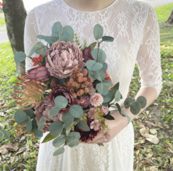 ドライフラワー＆造花ブーケ