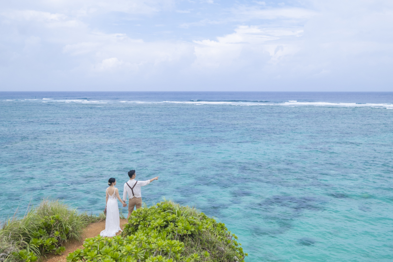 目の前に広がる海!