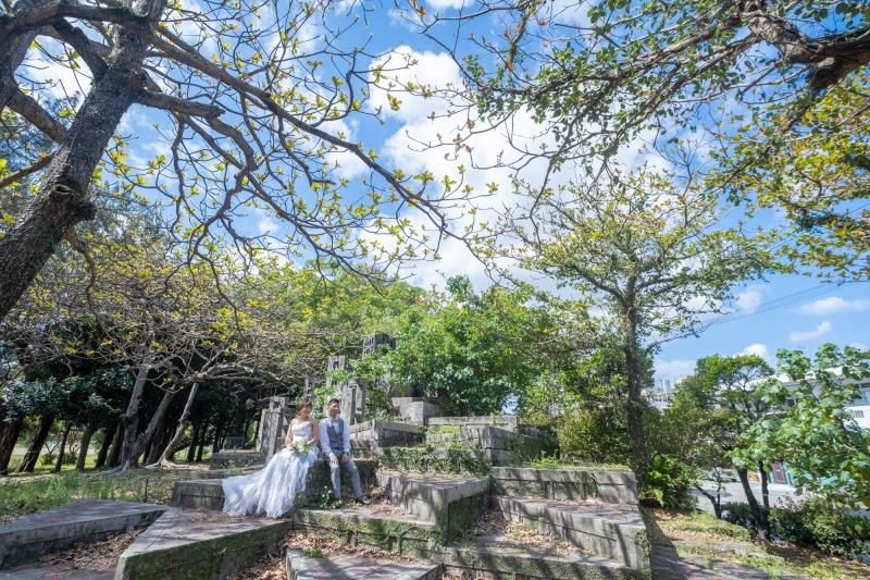 青空×グリーンでの撮影♪