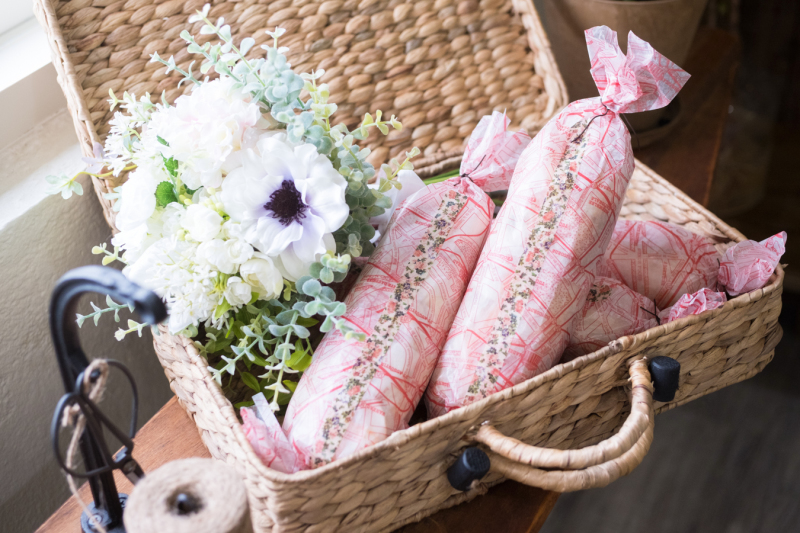 サンドウィッチを持って撮影へ出発！