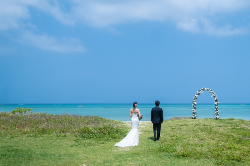 青い海、青い空で念願の撮影へ♪