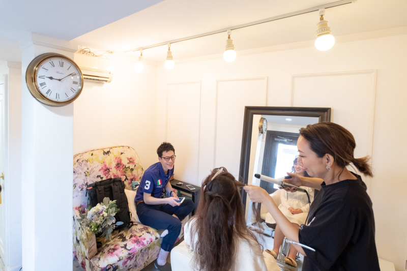 AM9:00-ヘアメイク開始♪