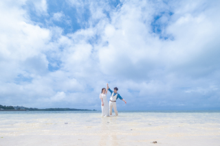 【撮影地2ヶ所】フォトウェディングMプラン＋ウォーターイン