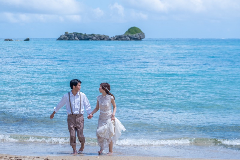 波から逃げて〜！！