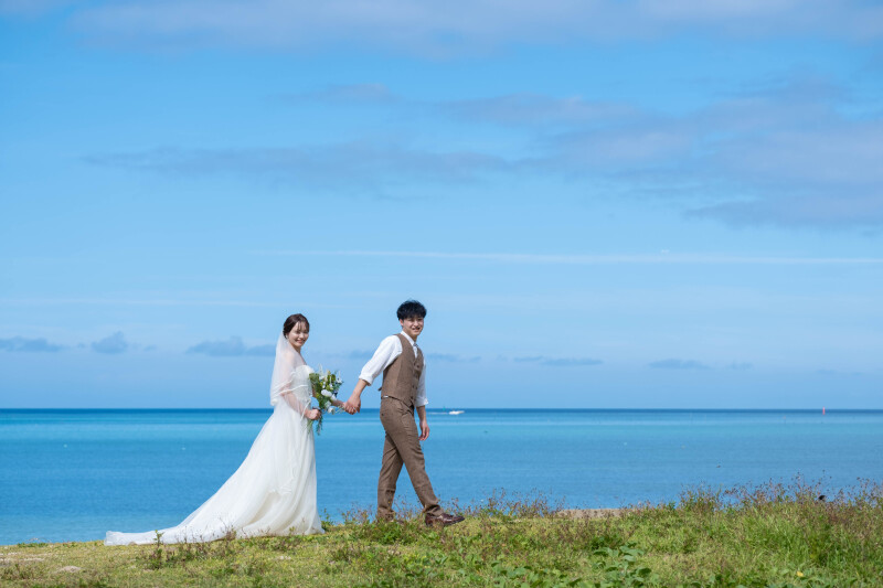 緑もあるビーチ