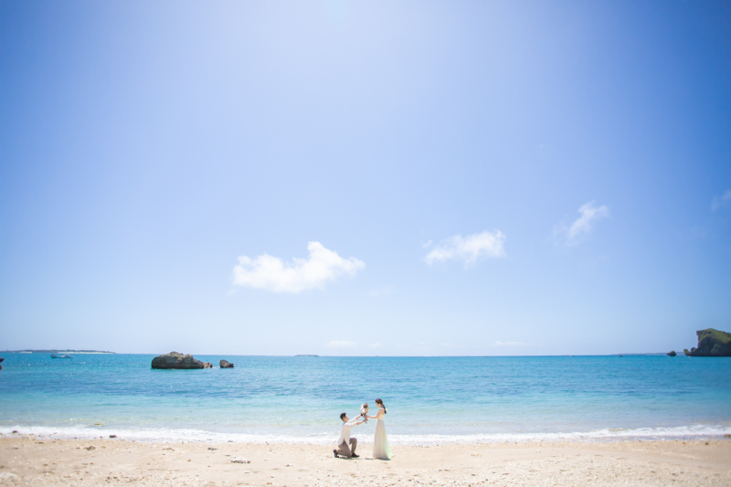 お二人だけのビーチ