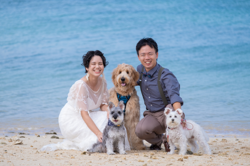 家族やペット・友人と一緒に五感で楽しむ沖縄ウェディング