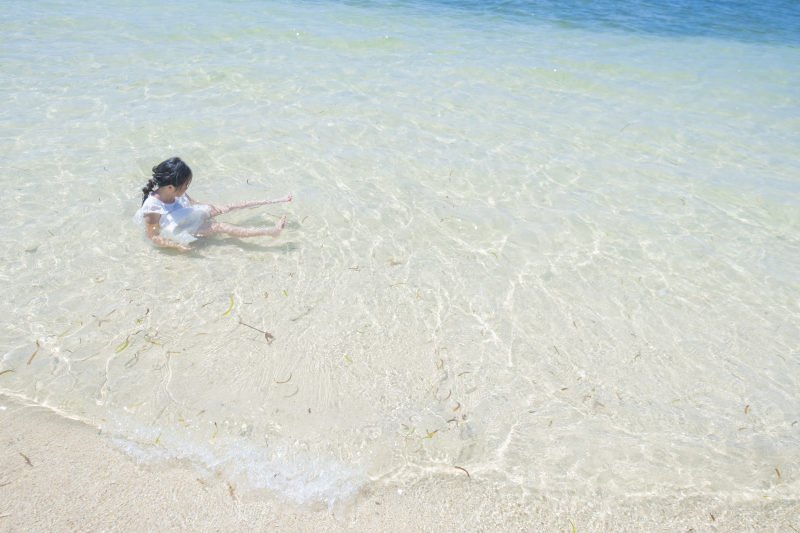 透明度が高いビーチを堪能♪