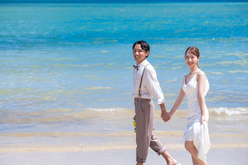 波打ち際をお散歩♪