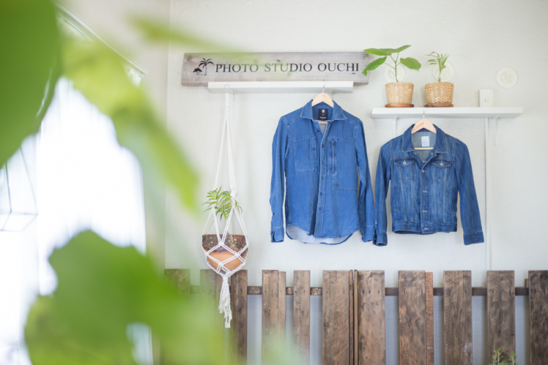 お揃いのデニム