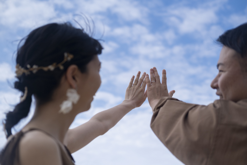 解放感溢れるビーチで