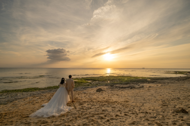 沖縄の美しいサンセット