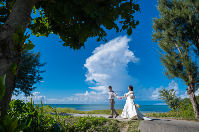 沖縄フォトウェディング日和なお天気♪
