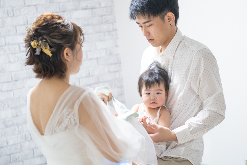 お子さまも一緒にお着替え♪