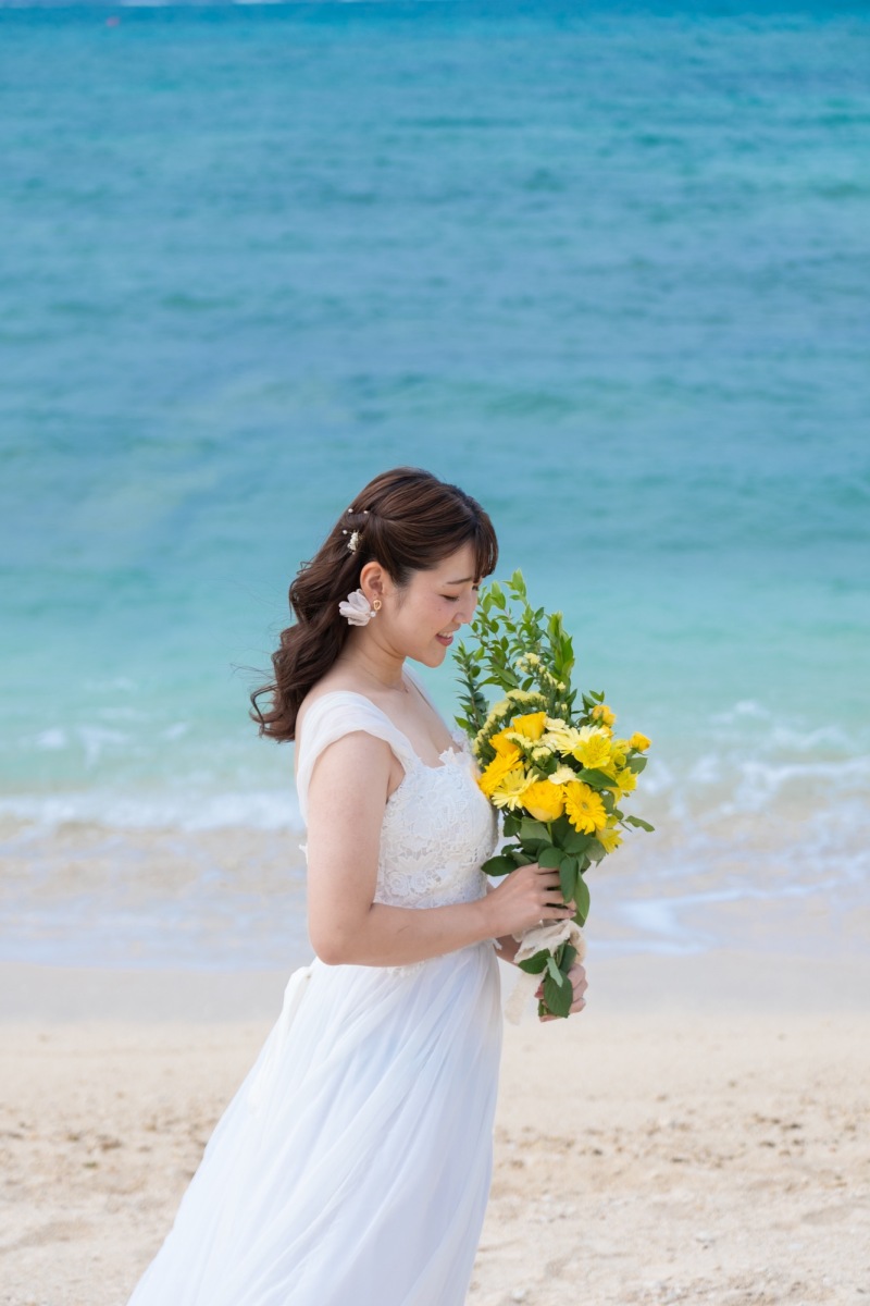 可愛い生花ブーケ