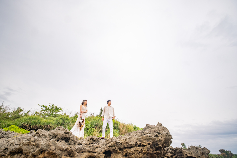 ビーチの雰囲気を変えてサンセット撮影